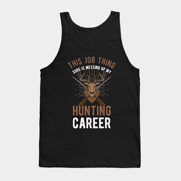 Funny Deer Hunting Hunters Gifts Tank Top by MGO Design